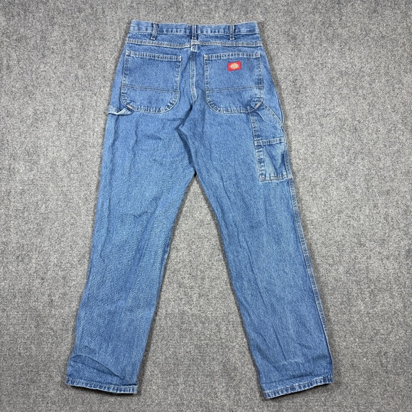 Dickies Carpenter Jeans Mens 31x32 Medium Wash Utility Workwear Denim Pants 0556 - Picture 1 of 9